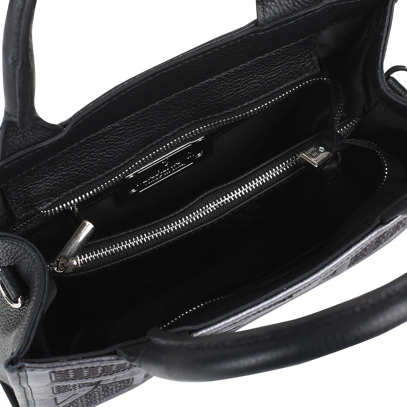 Сумка из черной кожи Marina Creazioni 