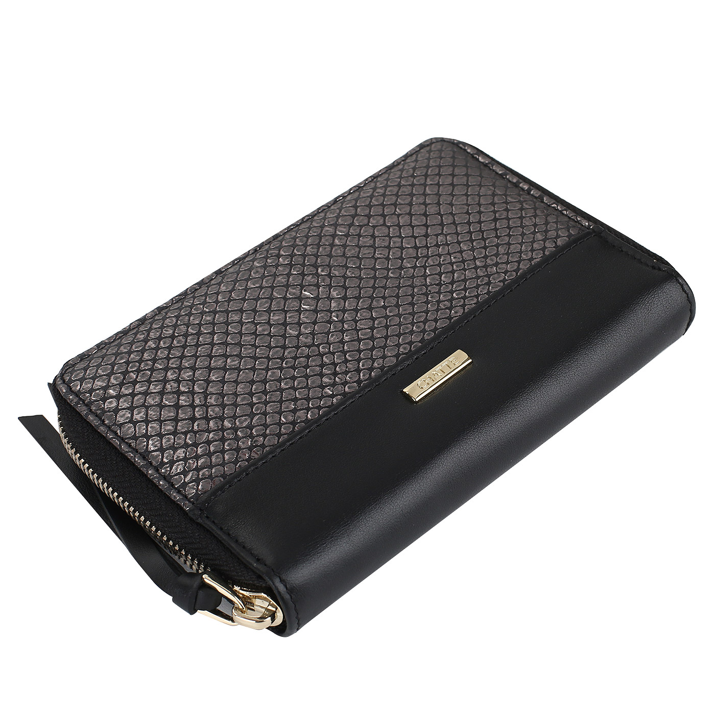 Женское портмоне из кожи на молнии Chatte Tiffany