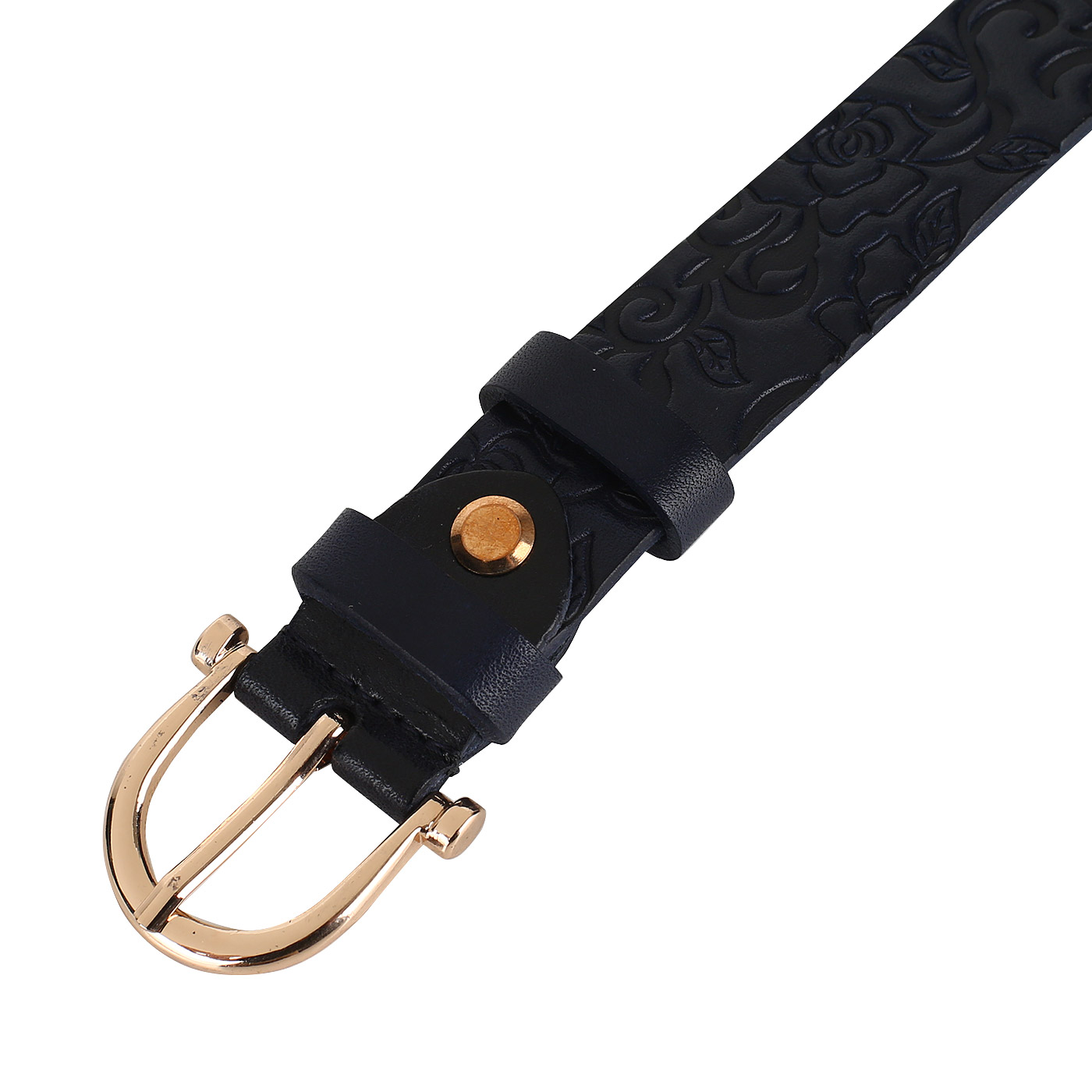 Кожаный ремень с тиснением Chatte 