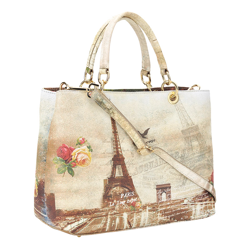 Женская кожаная сумка Acquanegra Paris