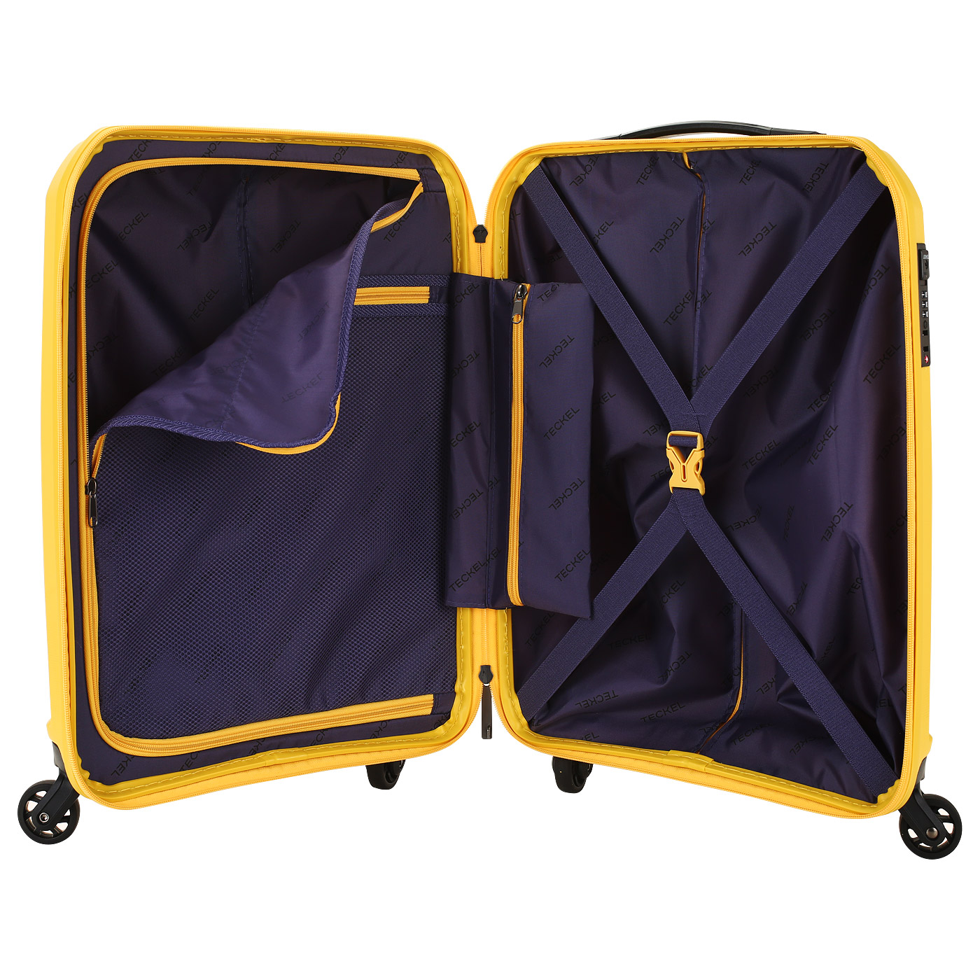 Чемодан маленький S из полипропилена с кодовым замком Teckel Avenue