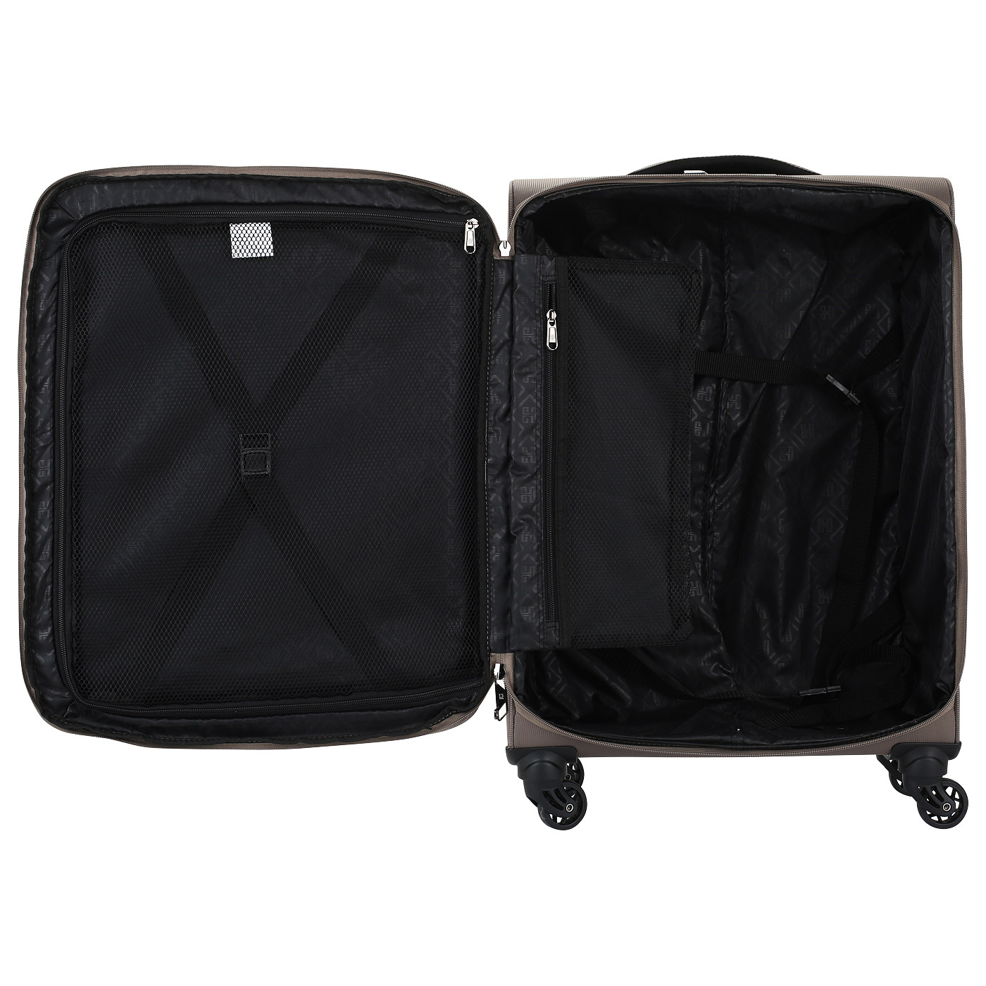 Чемодан средний M тканевый с кодовым замком Eberhart Liberty