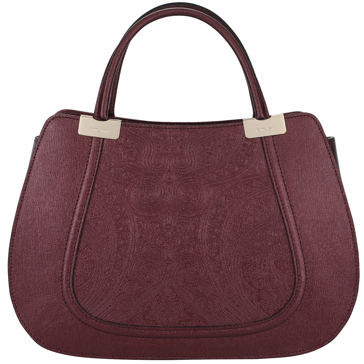 Ripani Тисненая сумка с тремя отделами