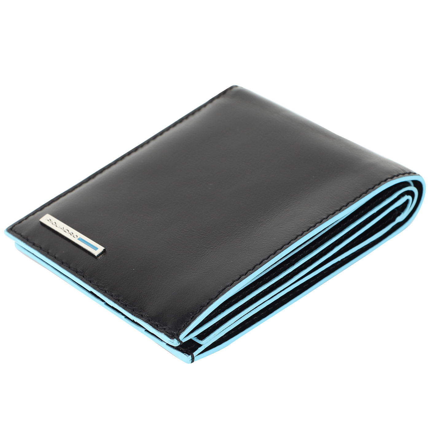 Мужское кожаное портмоне Piquadro Blue square
