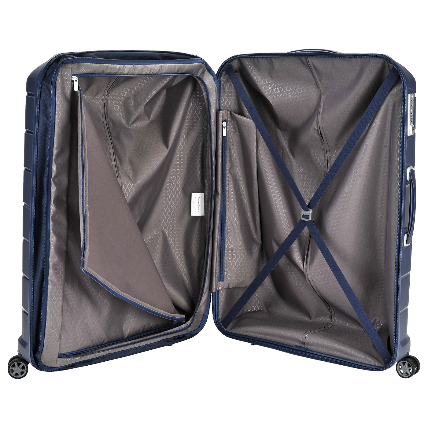 Чемодан очень большой XL из полипропилена с кодовым замком Samsonite Flux