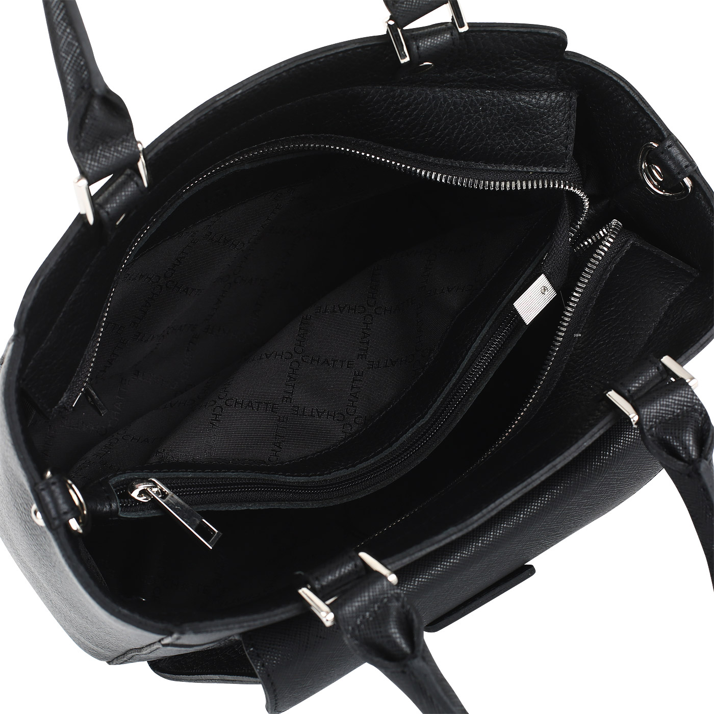 Сумка из комбинированной кожи Chatte 