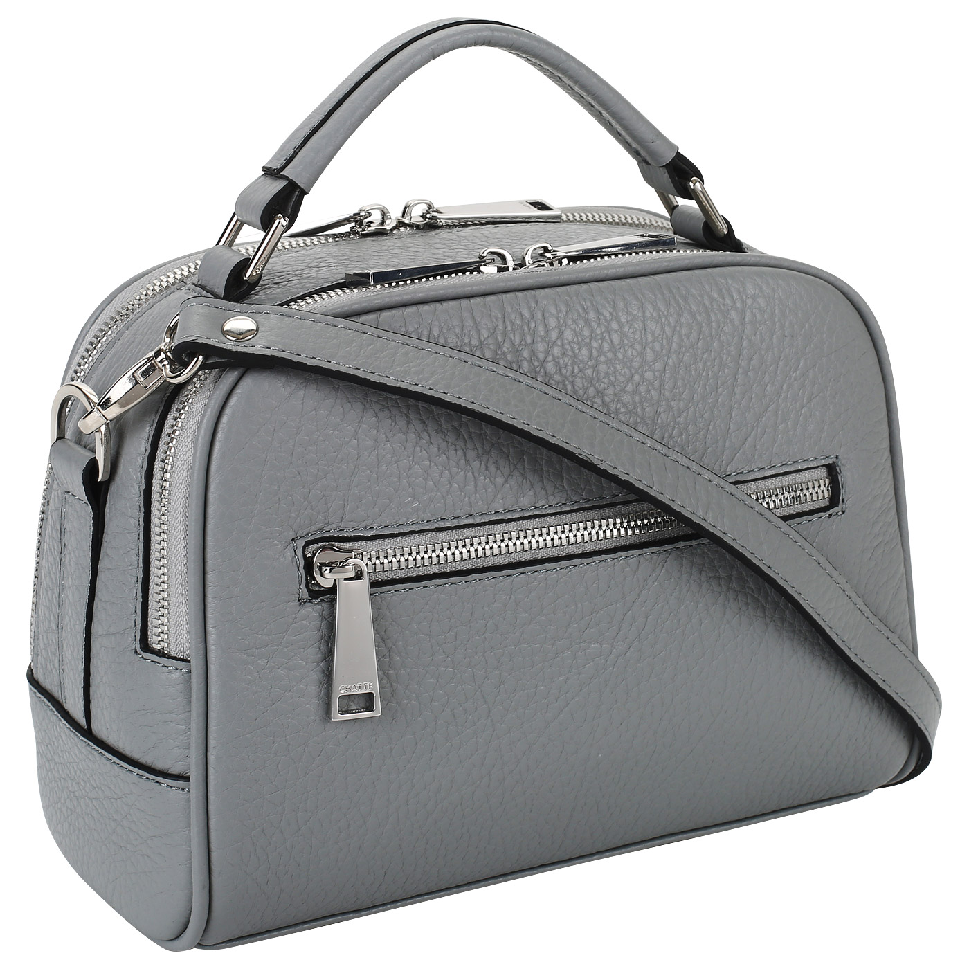 Кожаная сумка на двойной молнии Chatte 