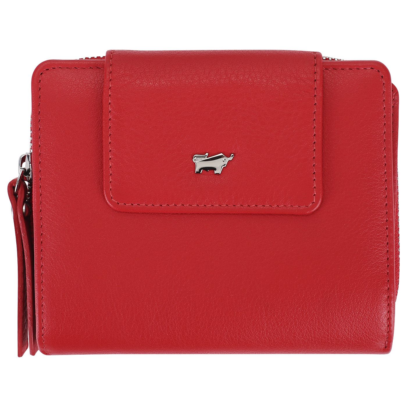 Braun Buffel Красный кожаный кошелек