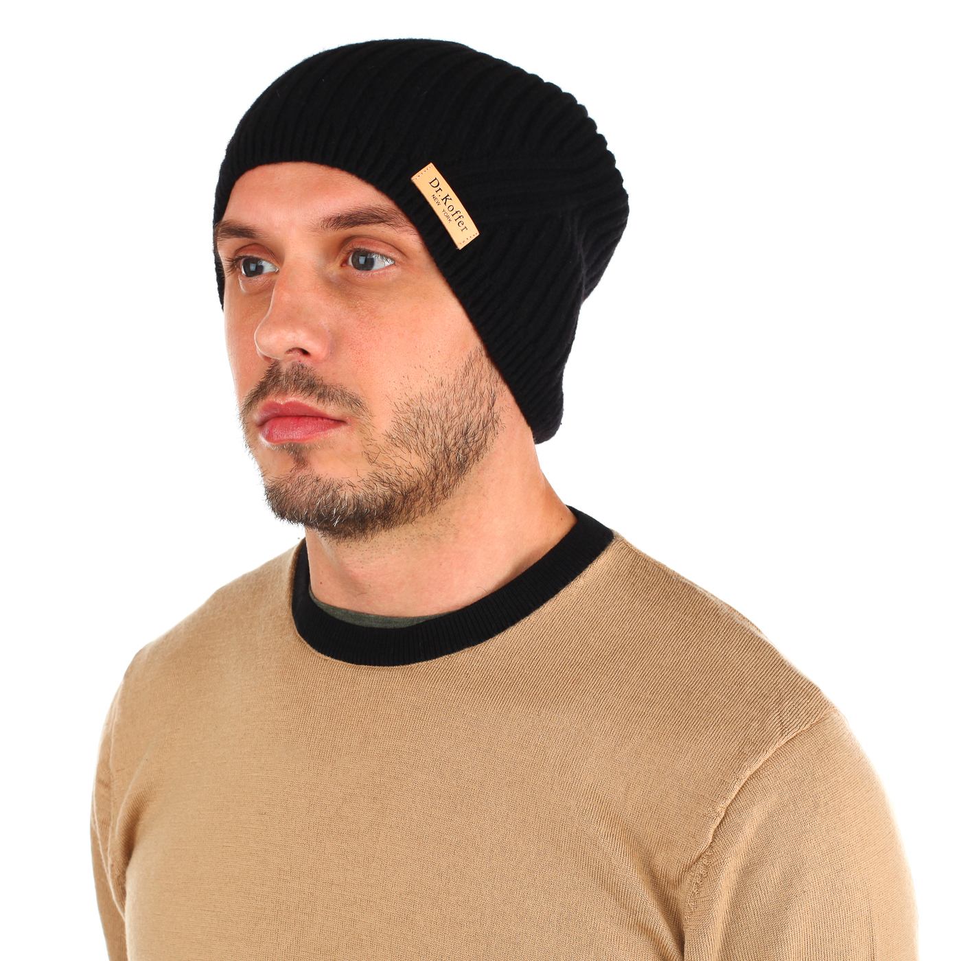 Черная шапка Dr. Koffer 