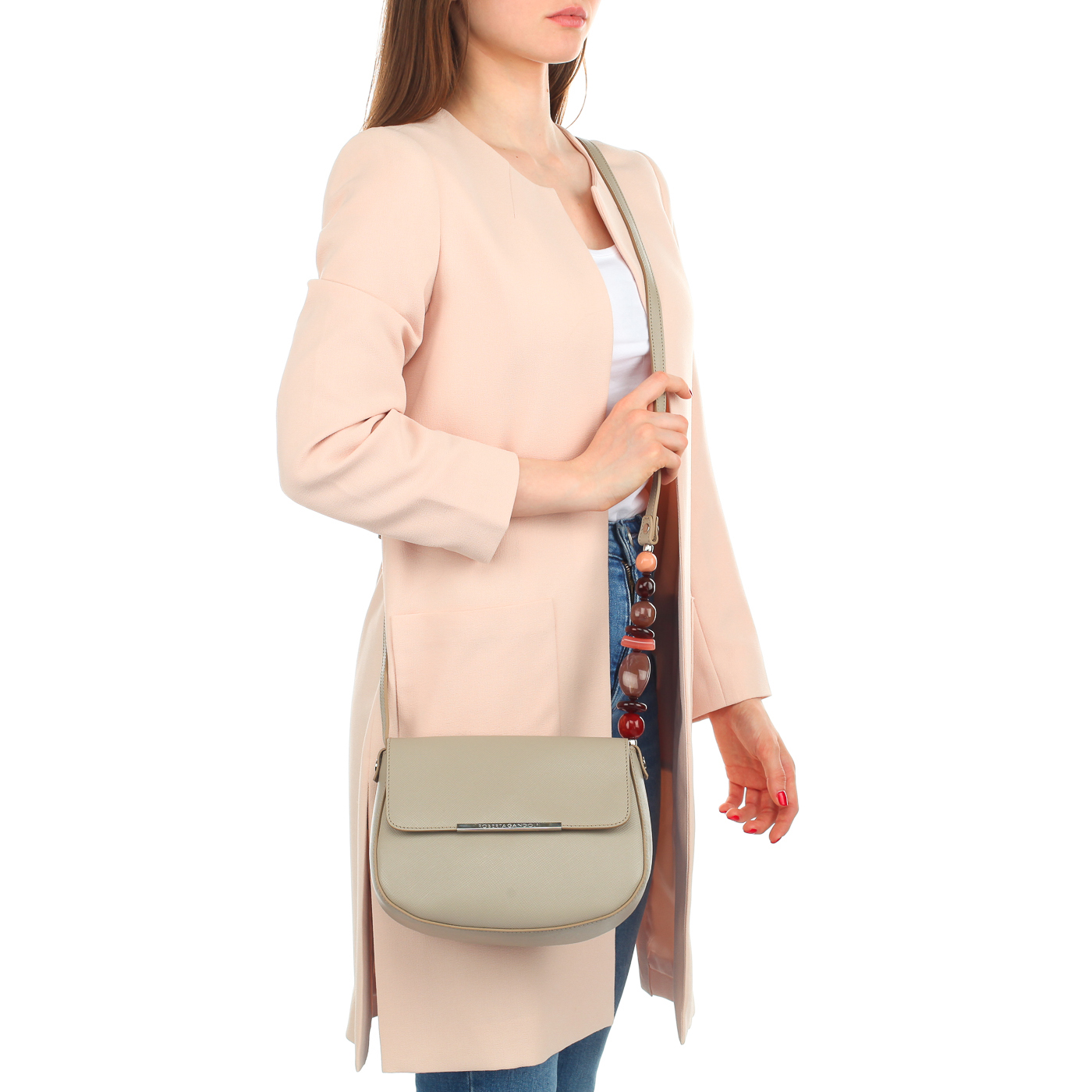 Женская сумочка-седло из кожи Roberta Gandolfi Jasmine